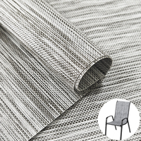Tissu en maille Teslin haute résistance STARUNK pour chaise de plage, mobilier d'extérieur, tissu en maille enduit de PVC imperméable en rouleau