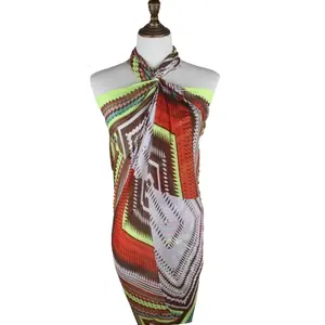 Price Competitive Designer 100% Polyester summer swimwear Fashion style Beach bali sarong Women