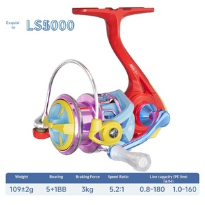 <span class=keywords><strong>Teben</strong></span> Linglong Spinnrolle Jugend-Edition Kohlefaser 2025 Neues Modell Micro Lure Linkshand 5,2:1 Übersetzungsverhältnis 109g Fluss- und Seenrolle - Product Image 3