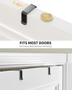 Custom 9 Tier Modern Over Door Pantry Organizer Stainless Steel Hanging Spice Rack with Adjustable <b>Shelves</b> for Home <b>Kitchen</b> - Product Image 3