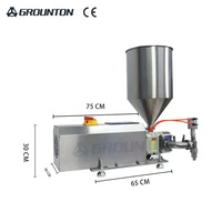 Nouvelle pompe à lobes électrique semi-automatique, servomoteur, machine de remplissage de liquides à haute viscosité, boissons, Groton Glass, trémie de 30L/50L
