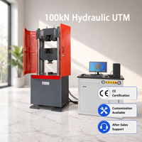 Machine d'essai universelle électro-hydraulique servo 100 kN Zhongchuang à commande informatique pour essais de traction et compression des métaux CE