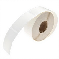 Étiquettes adhésives en papier d'écriture LB-0054 - Rouleau - Découpées à la machine - Compatibles avec les imprimantes - Blanches - Pour usage agricole