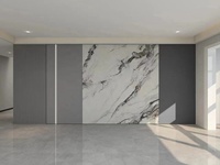 Panneau mural en PVC, décoration intérieure moderne et luxueuse, écologique, imperméable, ignifuge, insonorisant, salle de bain, design graphique 5 ans