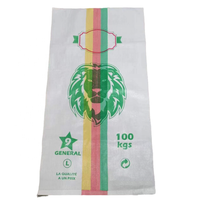 Cameroun L8 L9 50kg 100kg Sac de riz en polypropylène Chine Sacs tissés en PP 25kg 50kg 50lb 100kg Sac tissé en PP Tisse En PP Maïs