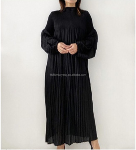Fabricante de Ropa Zhuoyang, Vestidos Casuales a Medida para Mujer, Tallas Grandes, Vestidos Plisados Estilo <span class=keywords><strong>Issey</strong></span> <span class=keywords><strong>Miyake</strong></span> - Product Image 4