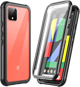 Full-Body with Built-in Screen Protector Heavy Drop Protection Shock Absorption Cover Case Designed for Google Pixel 4 XL