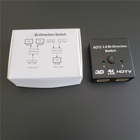 Conmutador HDMI 2.0 Bidireccional 4K 60HZ, 2x1 1x2, Divisor HDMI Bidireccional, 2 Entradas 1 Salida, Convertidor HDCP 3D