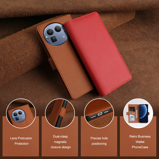 Anti-Drop Flip PU Leather Wallet Phone Case for realme GT 9/8 & C77/C75/C71 Series Full Protection