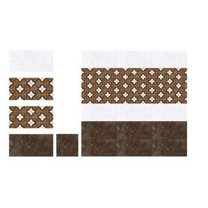 Azulejos de cerámica para pared de diseño moderno, con acabado brillante en color café claro y oscuro, de 30x60 cm. - Product Image 5