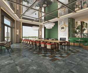 30x30 60x60 Matte Đá Cẩm Thạch gạch lát sàn Frosted tráng men sứ gạch đen nhỏ sàn gạch loạt - Product Image 3