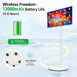 Televisor Inteligente Portátil Full HD de 32 Pulgadas, Pantalla Táctil Grande, con Base Giratoria, Android 8+128GB, Cámara Follow <span class=keywords><strong>Me</strong></span> - Product Image 3