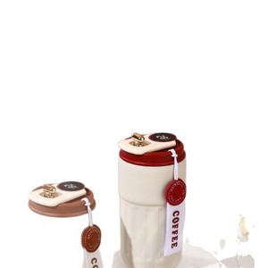 Smart Digital Display <b>Coffee</b> Tumbler Stainless Steel Vacuum <b>Flask</b> With Temperature Reading Travel Mug Minimalist Design - Product Image 4
