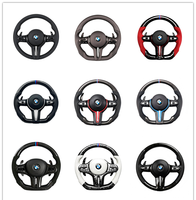 Setir Kemudi untuk BMW F30 F10 E90 F32 F36 M340i E39 F22 F11 540i E87 F82 M3 M5 E70 M4 Kulit Serat Karbon LED F80 E92 m Sport