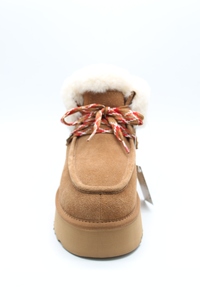 Nuevas <span class=keywords><strong>botas</strong></span> de nieve con <span class=keywords><strong>plataforma</strong></span> para mujer con cremallera frontal, <span class=keywords><strong>botas</strong></span> de nieve de tubo medio integradas de piel - Product Image 4