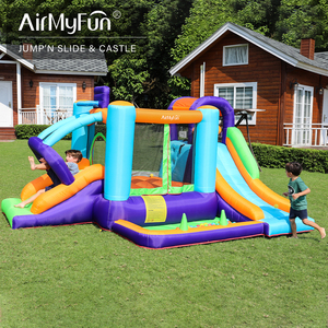 En stock aux États-Unis, AirMyFun Trampoline, <span class=keywords><strong>jeux</strong></span> de plein air, château gonflable, maison de saut gonflable avec toboggan - Product Image 2