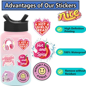 50 Pièces Autocollants Décoratifs DIY Adorables et Étanche en PVC, Vente en Gros pour Téléphone, Agenda, Ordinateur Portable, Jouets d'Enfants - Product Image 4