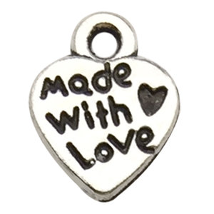Custom Chrome Puffy Bling <strong>Silver</strong> <strong>Large</strong> Black <strong>Locket</strong> 3D Heart Charm Pendant 40mm Metallic for Jewelry Making OEM Factory - Product Image 4