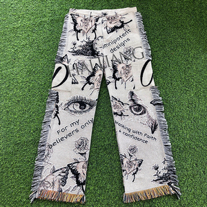 Женские тканые брюки с бахромой - Product Image 3