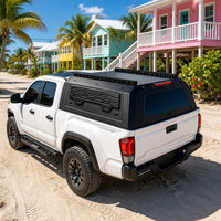 Capot de camionnette personnalisable en alliage d'aluminium robuste, relevable et verrouillable, pour benne de pick-up