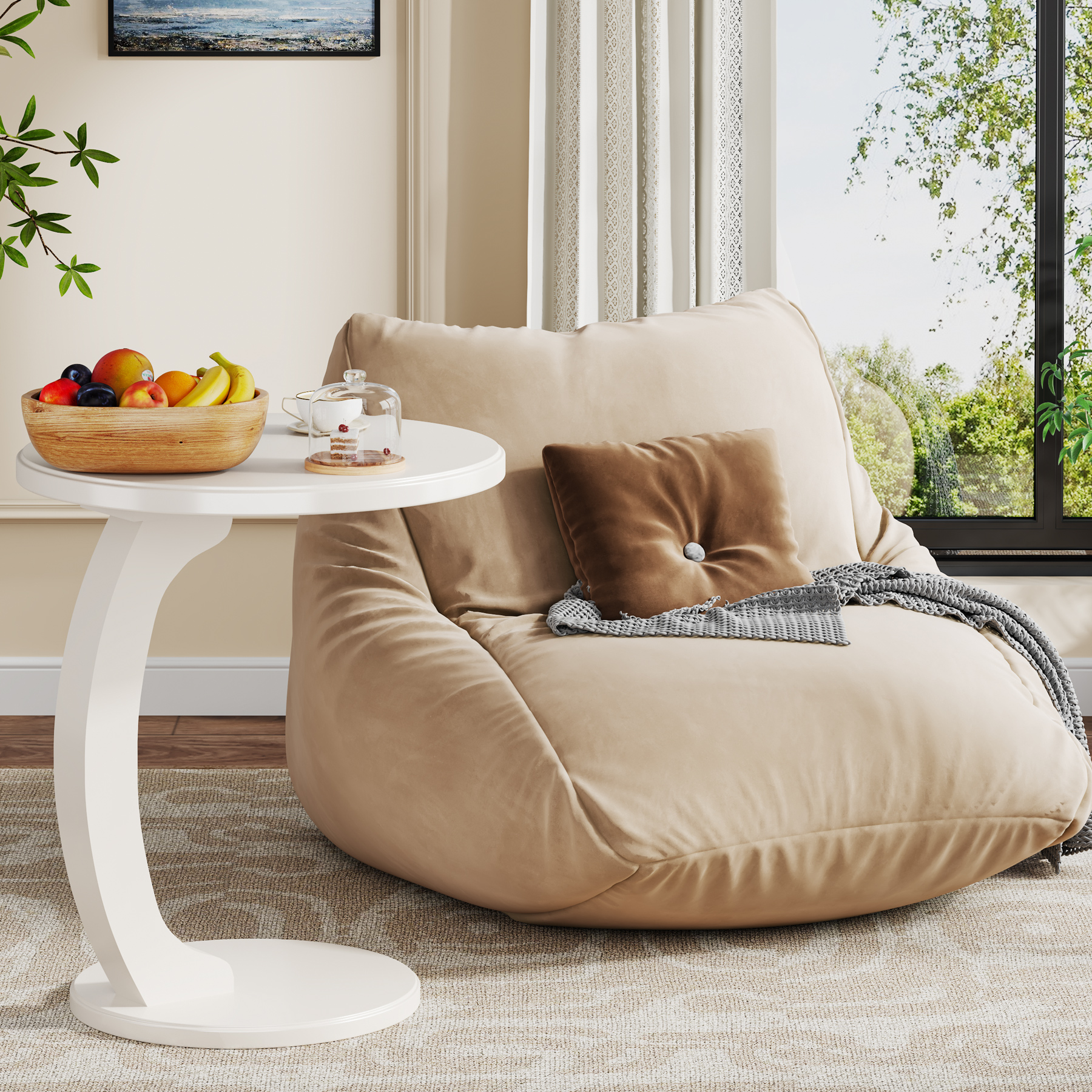 Tavolino rotondo lusso classico design nobile soggiorno arredamento