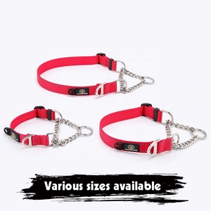 ट्रेनर को मंजूरी दी सीमित पर्ची कॉलर भारी शुल्क Martingale कुत्ते कॉलर के साथ स्टेनलेस स्टील श्रृंखला - Product Image 5