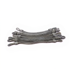 Correa de macramé alemana para sombrero - Acabado recubierto, accesorios ceremoniales para uniformes y uso en prendas de vestir - Product Image 1