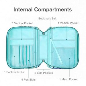 Muestra Gratuita de Regalos de Arte Cristiano, Funda Clásica para Biblia para Mujer, Estuche para Transportar la Biblia, Funda Protectora para Libro Bíblico con Bolsillo con Cremallera - Product Image 3