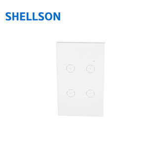 スマートなWifiライトスイッチ2025 WIFI 4ギャングBRウォールタッチスイッチTuyaスマートなアプリ制御 - Product Image 3