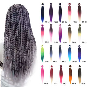 Fashion Straight Pre Stretched <strong>Braiding</strong> <strong>Hair</strong> Private Label Expression <strong>Braiding</strong> <strong>Hair</strong> 26 Inches <strong>Coloured</strong> Synthetic <strong>Braiding</strong> <strong>Hair</strong>