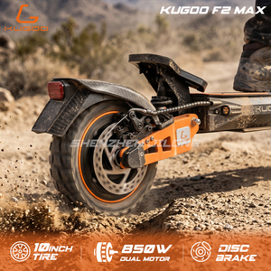 Monopattino Elettrico Fuoristrada KUGOO F2 Max, Autonomia 60KM, Motore 850W, Batteria 48V 20Ah, Pneumatici Larghi, Scooter Elettrico per Adulti - Product Image 3