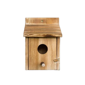 Handgeweven Milieuvriendelijke Moderne Houten Kardinalen Hanger Vogelhuisje Slijtvast Voor Binnen/Buiten Tuin Bekijken - Product Image 6