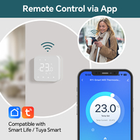 Thermostat intelligent R3W Tuya WiFi pour le contrôle du chauffage et du refroidissement des pompes à chaleur à air, thermostat de chaudière à contact sec