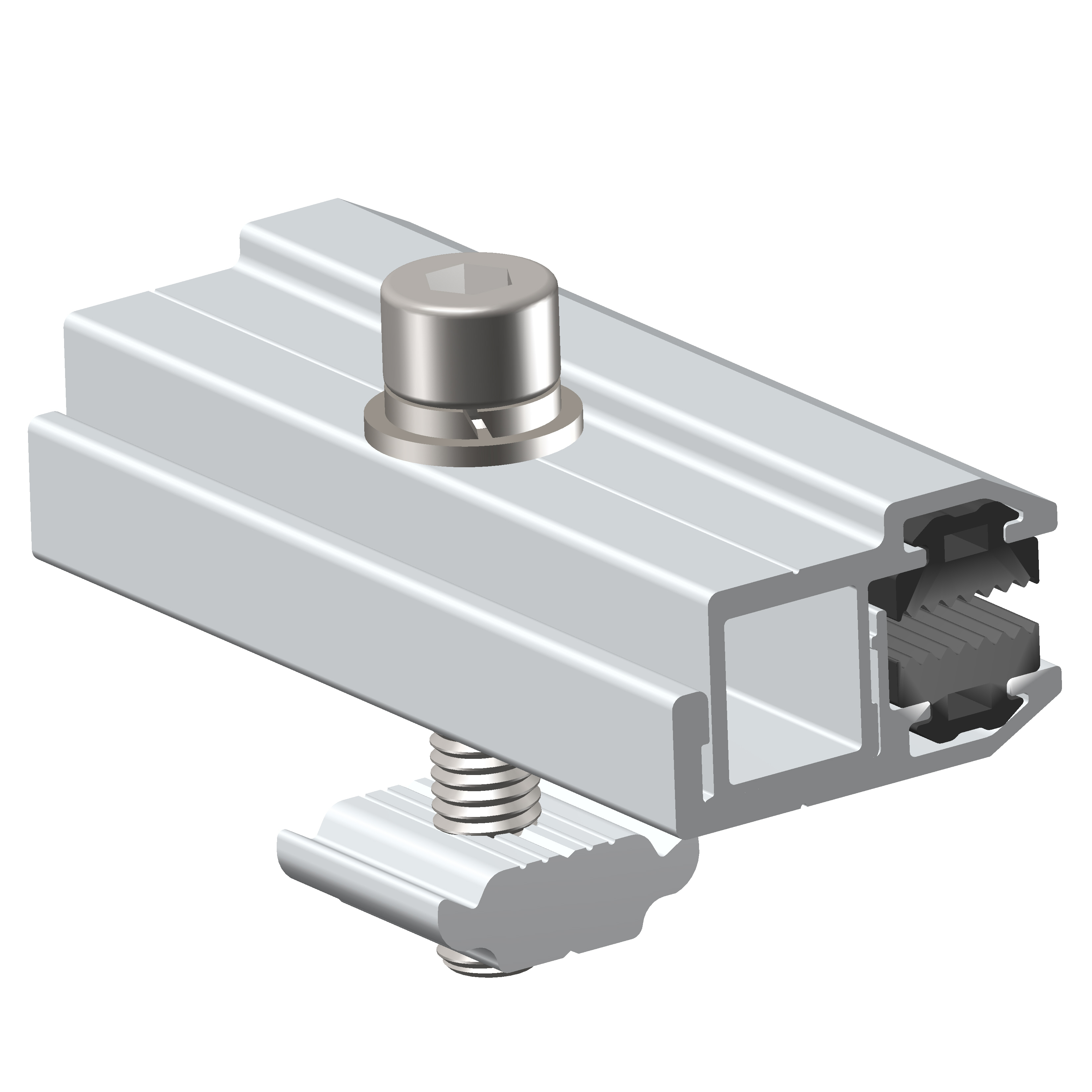 Алюминиевый Тонкий зажим для солнечных панелей