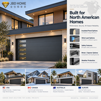 Kit de sécurité motorisé pour ouvre-porte de garage automatique en aluminium et verre, télécommande incluse, idéal pour villas résidentielles de luxe - Vente Flash
