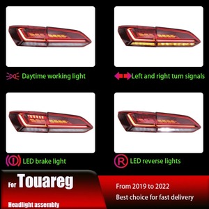 Feux arrière HETOP pour <span class=keywords><strong>Touareg</strong></span> 2019-2023, feux arrière LED pour voiture, design arrière amélioré, feux arrière LED Plug and Play pour Volkswagen - Product Image 3