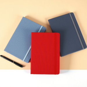 Carnet de notes A5 personnalisable en cuir PU avec logo, élastique sur mesure, couverture rigide, agenda promotionnel - Product Image 6