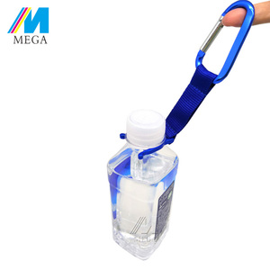 Chai Nước dây buộc tùy chỉnh vật liệu polyester nhôm Carabiner nước Giữ chai dây buộc - Product Image 5