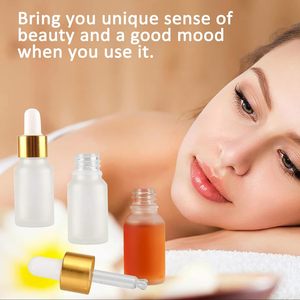 Frosted White Glass Essential Oill <b>Dropper</b> <b>Bottle</b> <b>Dropper</b> Essential Oil Glass <b>Bottle</b> clear and Serum Cosmetic Packaging - Product Image 3