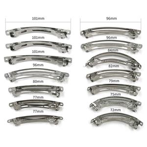 Fermagli per capelli in metallo a forma di banana, 3cm-10cm, argento, senza nichel, per donna, per feste - Product Image 4