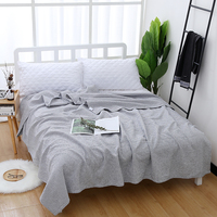Cubrecama de Tres Capas 100% Algodón, Ligero y Transpirable para Verano, Aire Acondicionado y Siesta