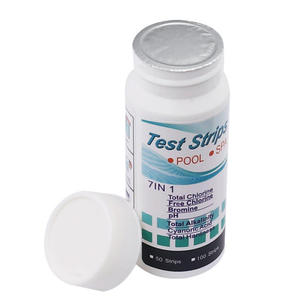 Bandelettes de test d'eau haute précision 7 en 1 avec 50 bandelettes pour la surveillance de la qualité de l'eau des piscines et des spas - Product Image 2