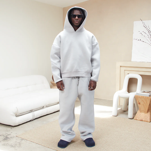 <span class=keywords><strong>Tuta</strong></span> da Jogging da <span class=keywords><strong>Uomo</strong></span> Personalizzata 450-500 g/m² Grammatura Pesante <span class=keywords><strong>Pantaloni</strong></span> della <span class=keywords><strong>Tuta</strong></span> Larghi e Set con Felpa Svasata - Product Image 3