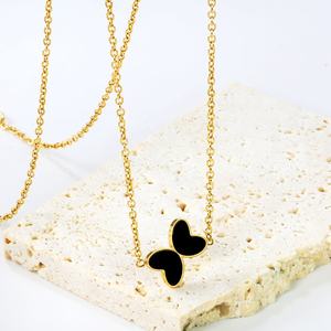 สร้อยคอแฟชั่นคริสตัลขายส่ง สไตล์เกาหลี สแตนเลสชุบทอง 18K ประดับเพชรซิคอนรูปดอกไม้เล็กๆ สำหรับผู้หญิง - Product Image 4