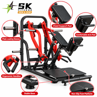 Machine à ramer inclinée à charge libre SK-NTK-22 pour salle de sport commerciale, centre de fitness, hôtel et équipement d'entraînement du dos et des lombaires