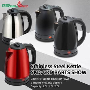 factory manufacturer 1.5L/1.8L/2.0L stainless steel <b>kettle</b> skd/ckd materials parts - Product Image 4