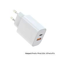 Adaptateur secteur universel Cantell PD20W+QC3.0 18W USB A+C Chargeur rapide pour ordinateur portable 15 pouces