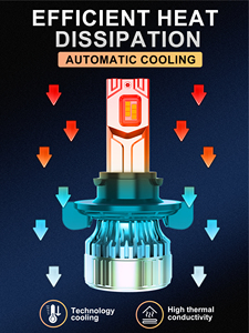 หลอดไฟหน้ารถยนต์ LED H13 70W 30000LM 6500K 12V แผ่นทองแดงระบายความร้อน รุ่นใหม่ปรับปรุง - Product Image 5
