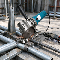 Machine de découpe à froid pour barres d'acier de chantier avec boîtier d'engrenages et support de fixation pour la découpe de barres d'armature de 40 mm, de tuyaux et de tiges filetées