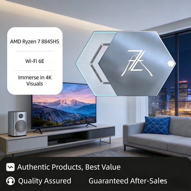 Mini PC 32GB+1TB SSD for Home Theater Media Streaming Netflix YouTube & Living Room Entertainment Plug and Play